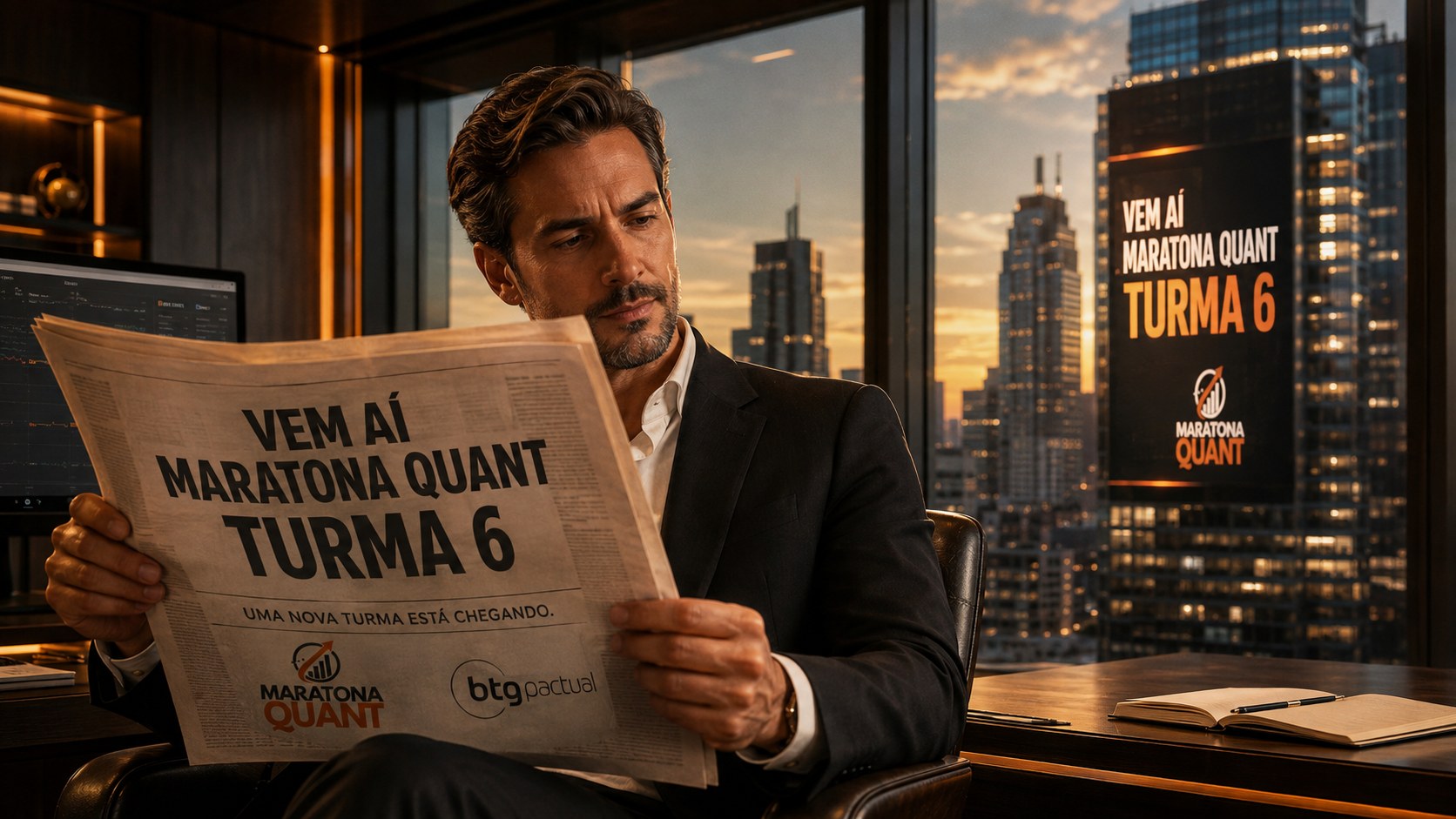 Vem aí Maratona Quant Turma 6. Uma nova turma está chegando.
